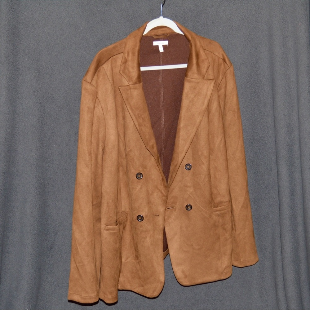 Brown velvet blazer